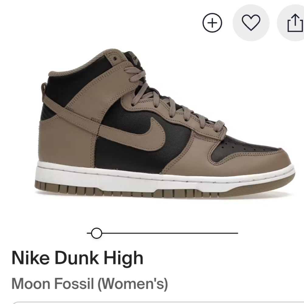 EUC NIKE MOON FOSSIL HIGH DUNK SIZE WOMEN'S 7.5